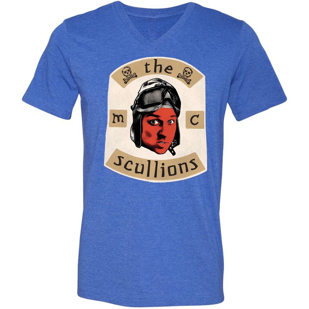 Unisex V-Neck T-Shirt - U55SWYSS - Heather True Royal - 14