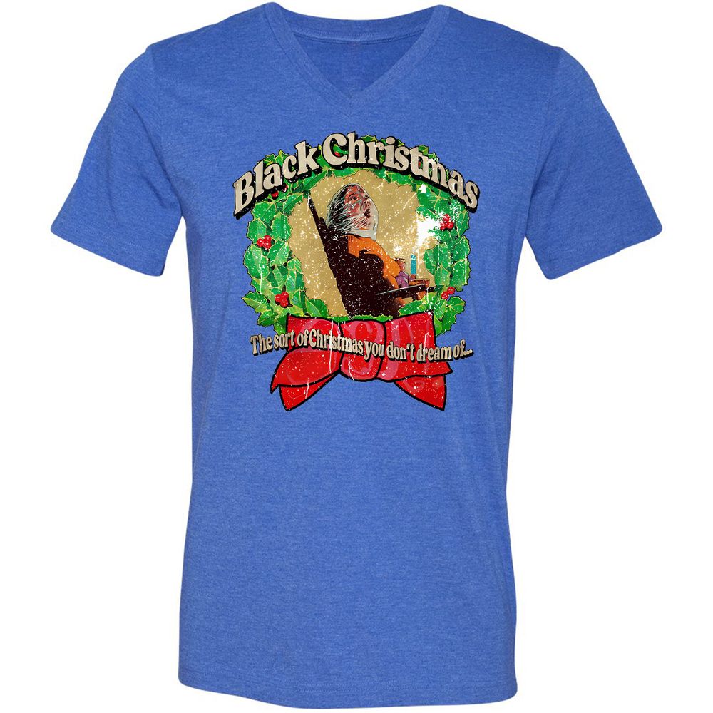 Unisex V-Neck T-Shirt - FBB182PE - Heather True Royal - 14