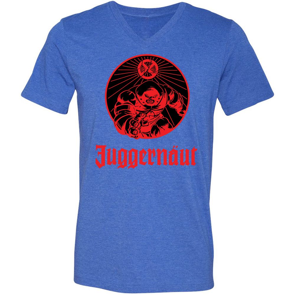 Unisex V-Neck T-Shirt - 73D56TAT - Heather True Royal - 14