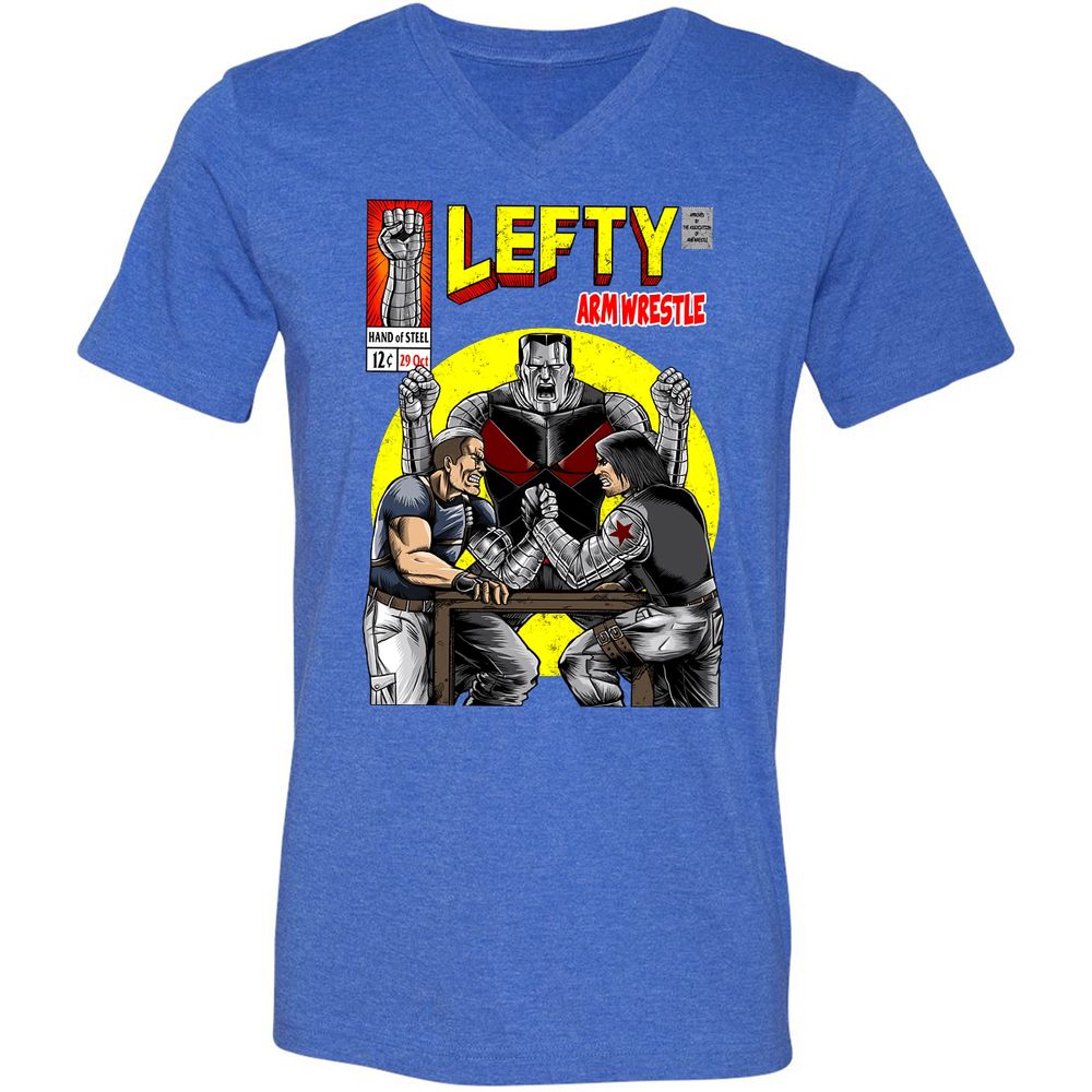 Unisex V-Neck T-Shirt - VCAPWR15 - Heather True Royal - 14