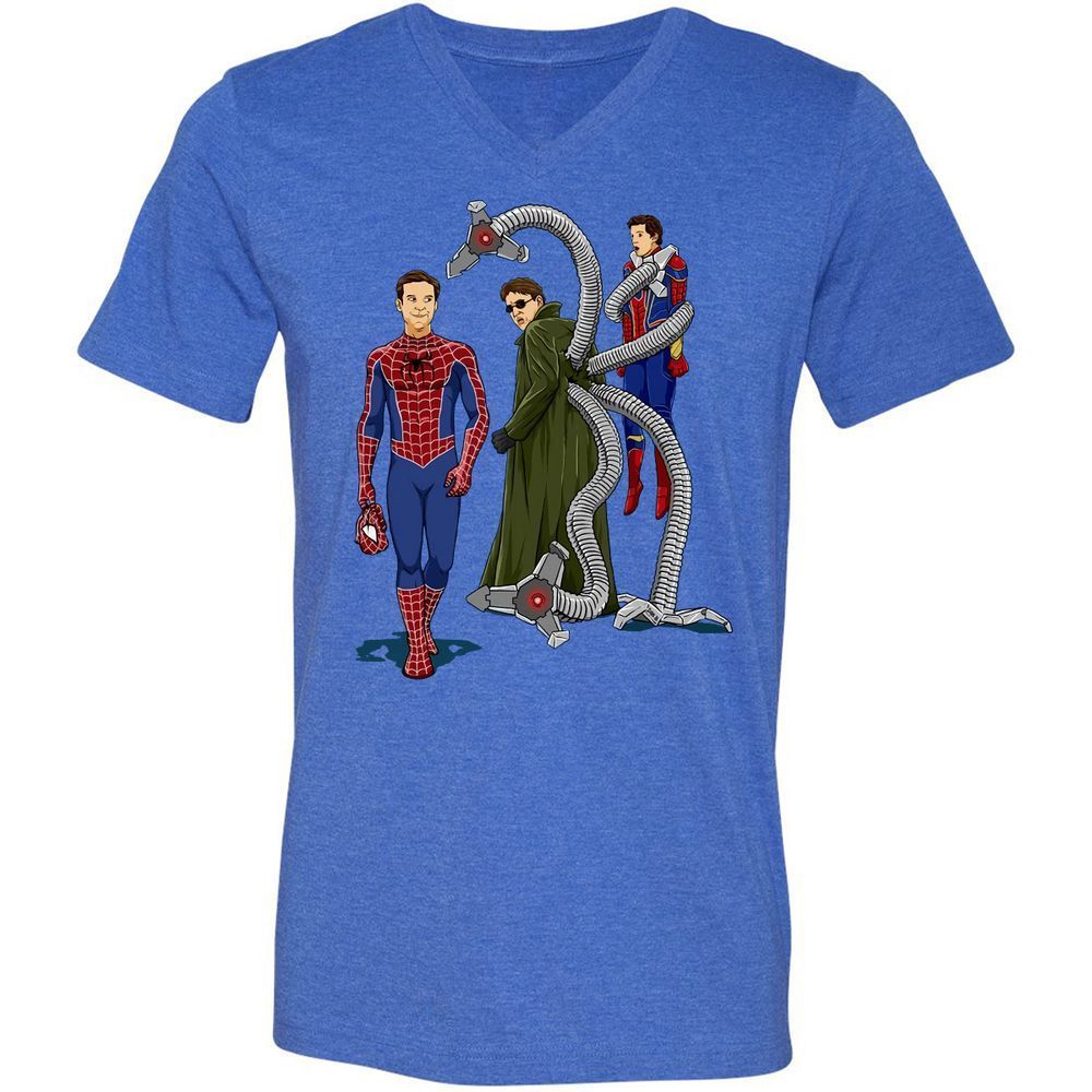 Unisex V-Neck T-Shirt - DA53274B - Heather True Royal - 14