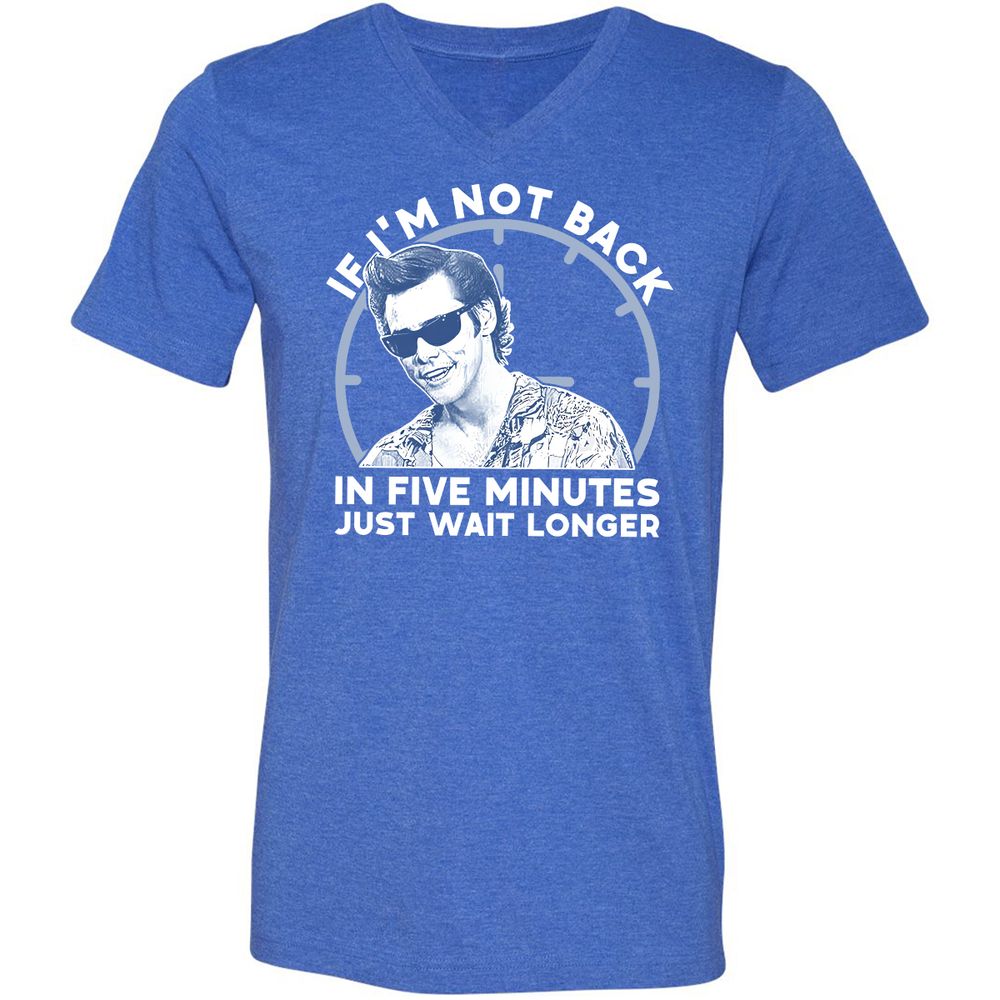 Unisex V-Neck T-Shirt - V52GJ5RZ - Heather True Royal - 14