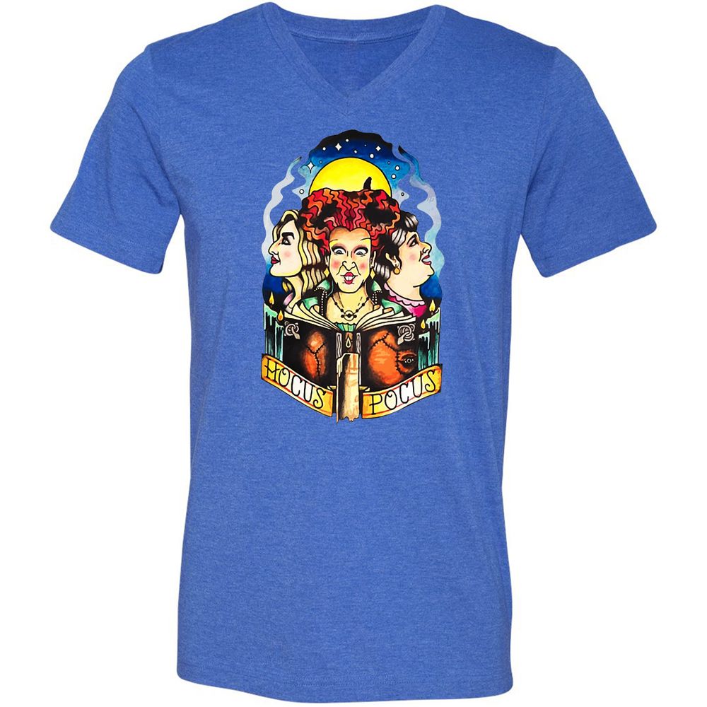 Unisex V-Neck T-Shirt - 5623WGXW - Heather True Royal - 14