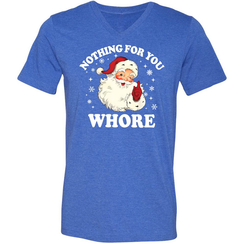 Nothing For You Whore Santa - Heather True Royal - 14