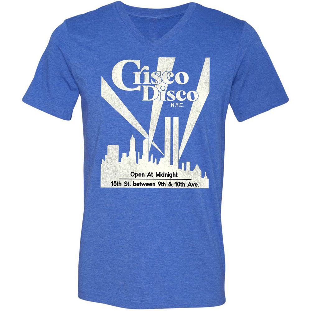 Unisex V-Neck T-Shirt - LZE1826K - Heather True Royal - 14