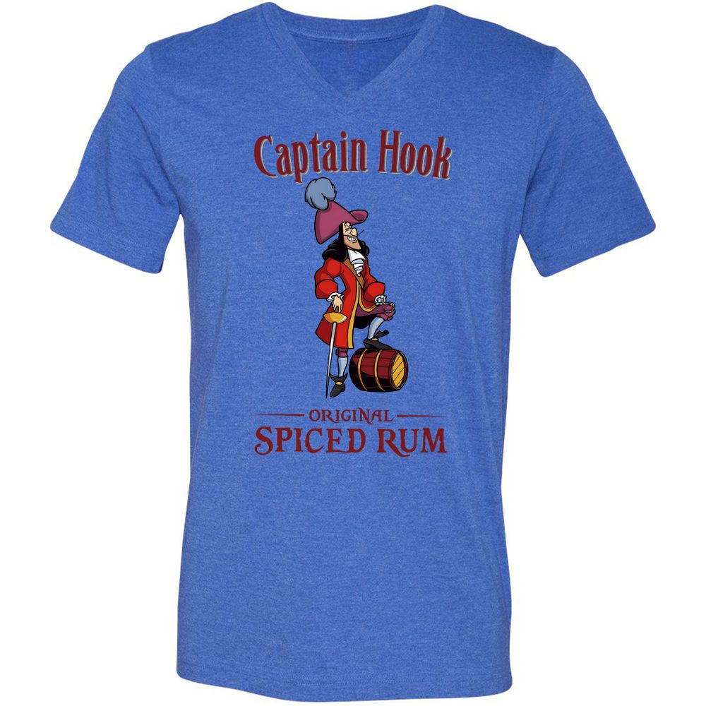 Unisex V-Neck T-Shirt - TJZ4Z6EP - Heather True Royal - 14
