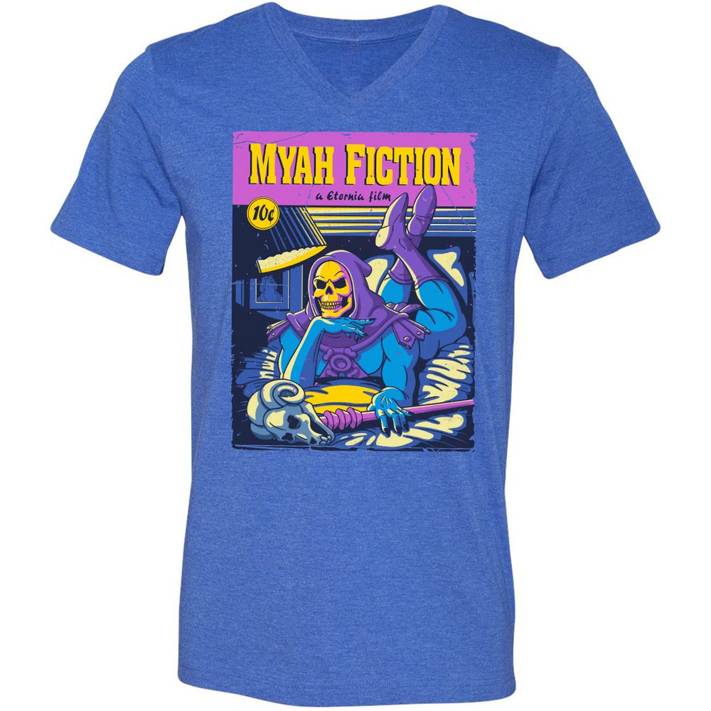 Unisex V-Neck T-Shirt - VN1P7GKV - Heather True Royal - 14