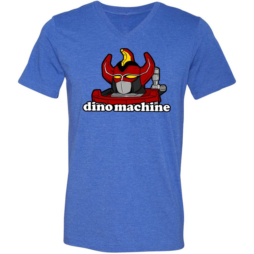 Unisex V-Neck T-Shirt - H9W7QDDN - Heather True Royal - 14