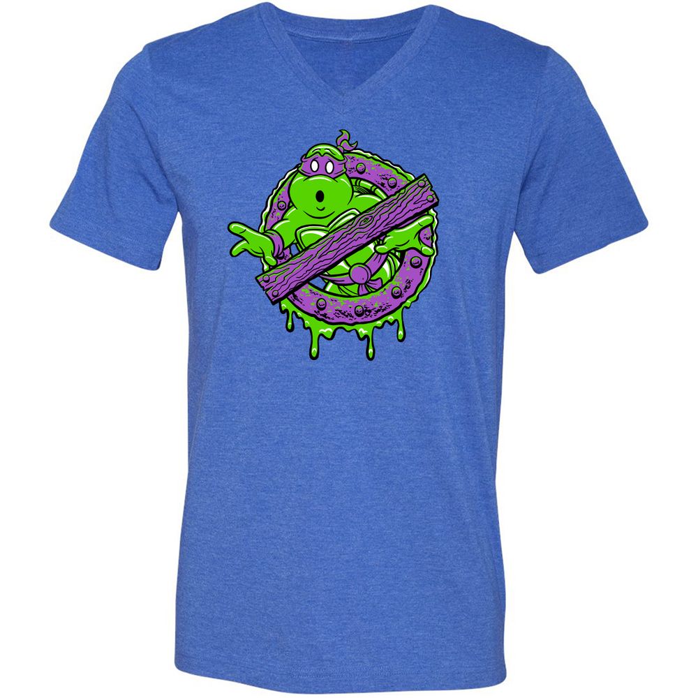 Unisex V-Neck T-Shirt - AN2CKJNP - Heather True Royal - 14