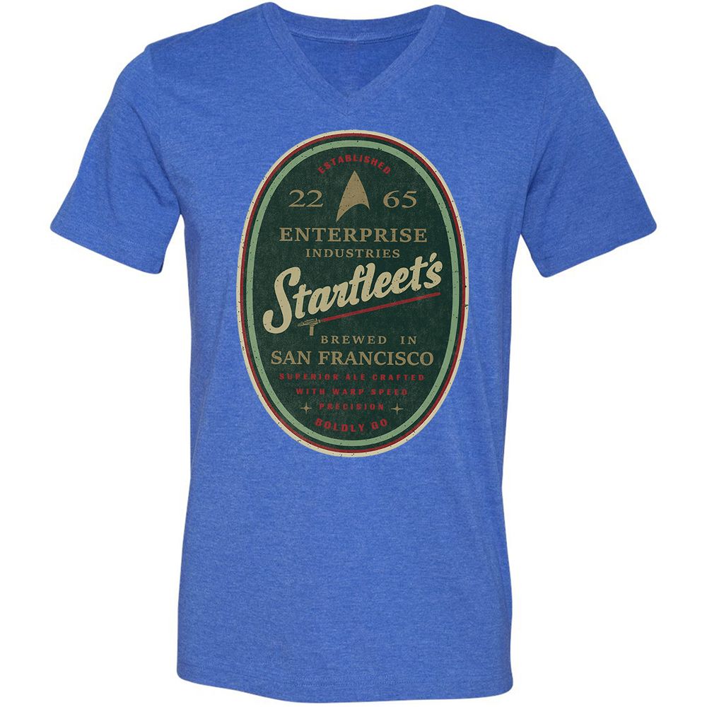 Unisex V-Neck T-Shirt - 6JFL3MHV - Heather True Royal - 14