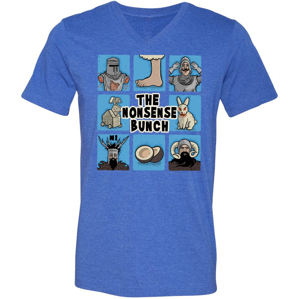 Unisex V-Neck T-Shirt - FSATAL3G - Heather True Royal - 14