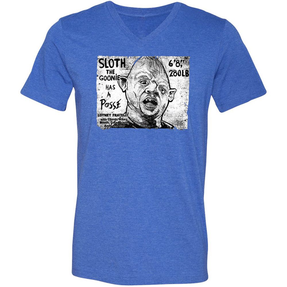 Unisex V-Neck T-Shirt - A78M4RF1 - Heather True Royal - 14