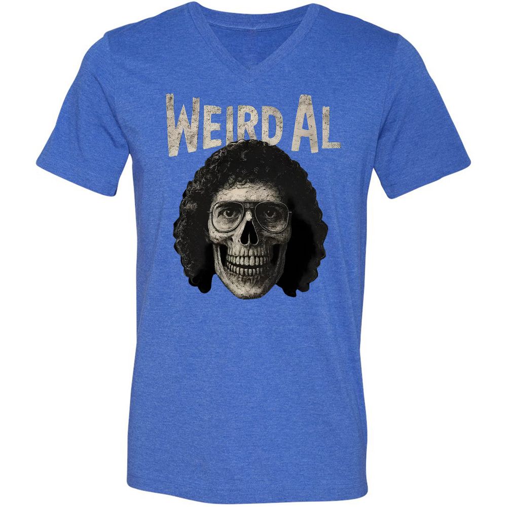 Unisex V-Neck T-Shirt - CL8LVT96 - Heather True Royal - 14