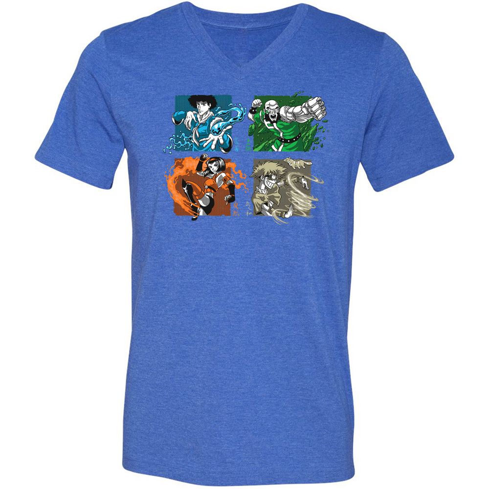 Unisex V-Neck T-Shirt - VSBM9711 - Heather True Royal - 14