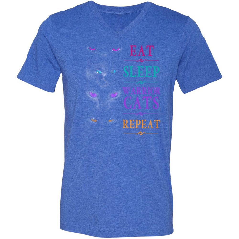 Unisex V-Neck T-Shirt - 537PELPV - Heather True Royal - 14