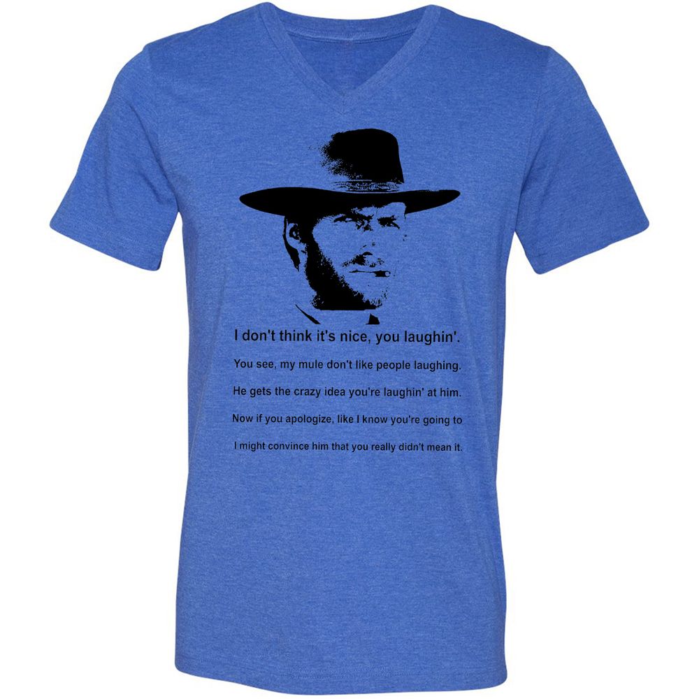 Clint Eastwood Mule Quote - Heather True Royal - 14