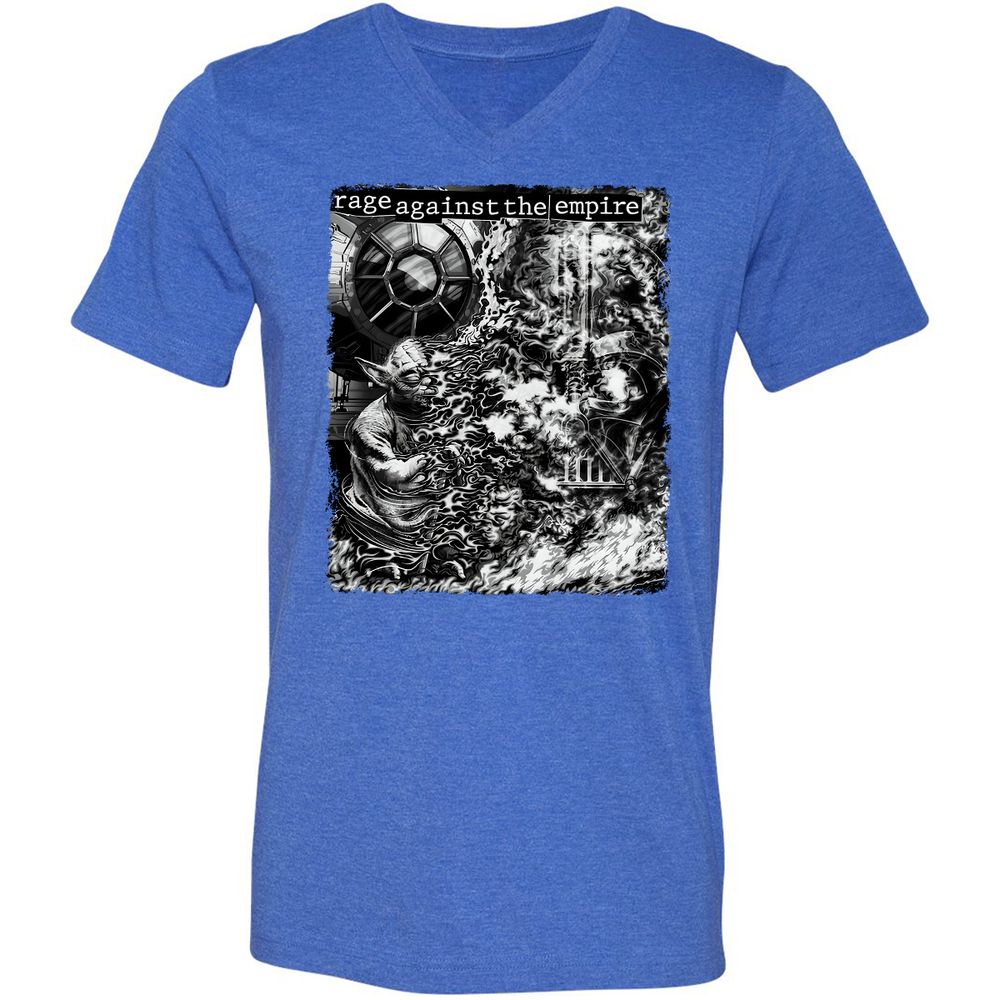 Unisex V-Neck T-Shirt - UG962FCK - Heather True Royal - 14