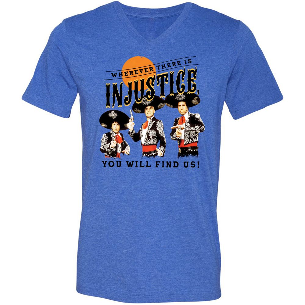 Unisex V-Neck T-Shirt - M5WU67V7 - Heather True Royal - 14