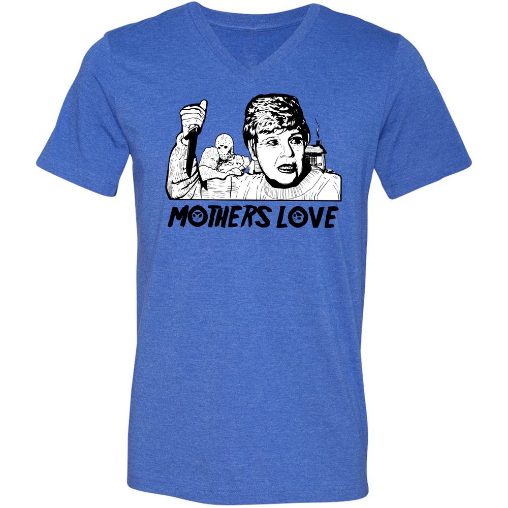 Unisex V-Neck T-Shirt - 9K87UWFA - Heather True Royal - 14