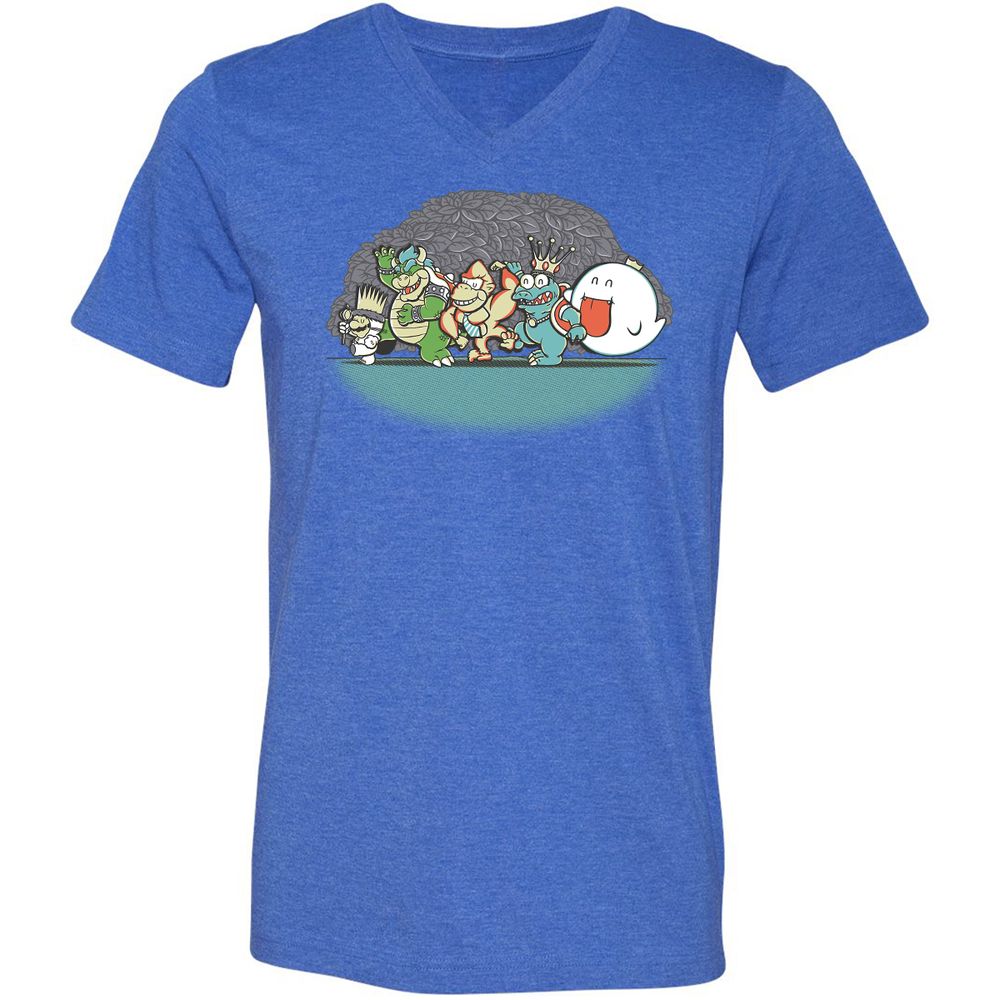 Unisex V-Neck T-Shirt - BPBL3LU5 - Heather True Royal - 14