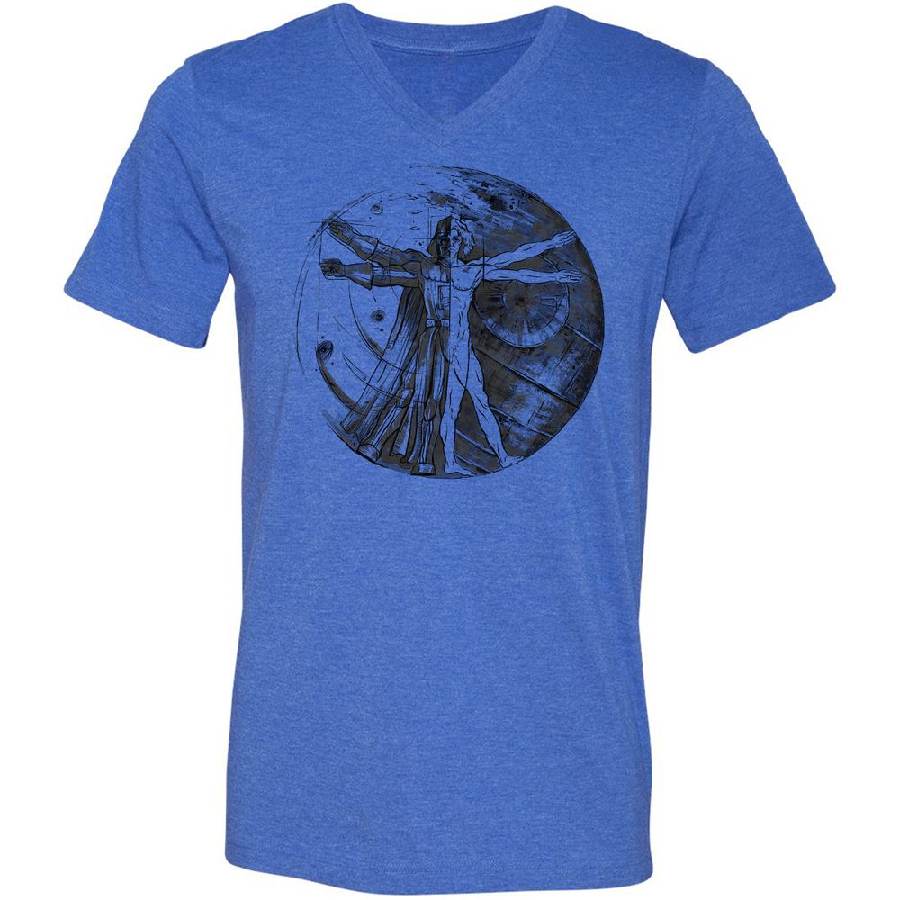 Unisex V-Neck T-Shirt - MCMLZVC2 - Heather True Royal - 14