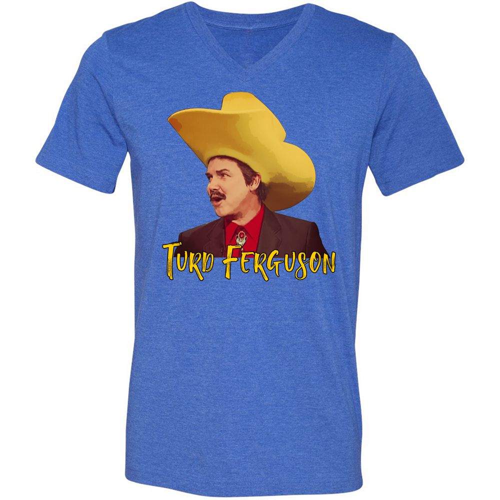 Unisex V-Neck T-Shirt - DA54814C - Heather True Royal - 14