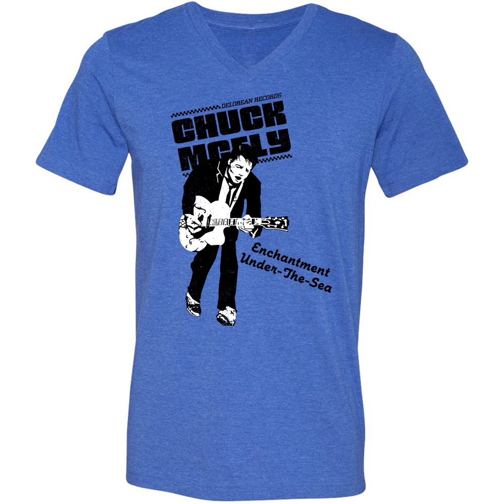 Unisex V-Neck T-Shirt - G94SNAYC - Heather True Royal - 14