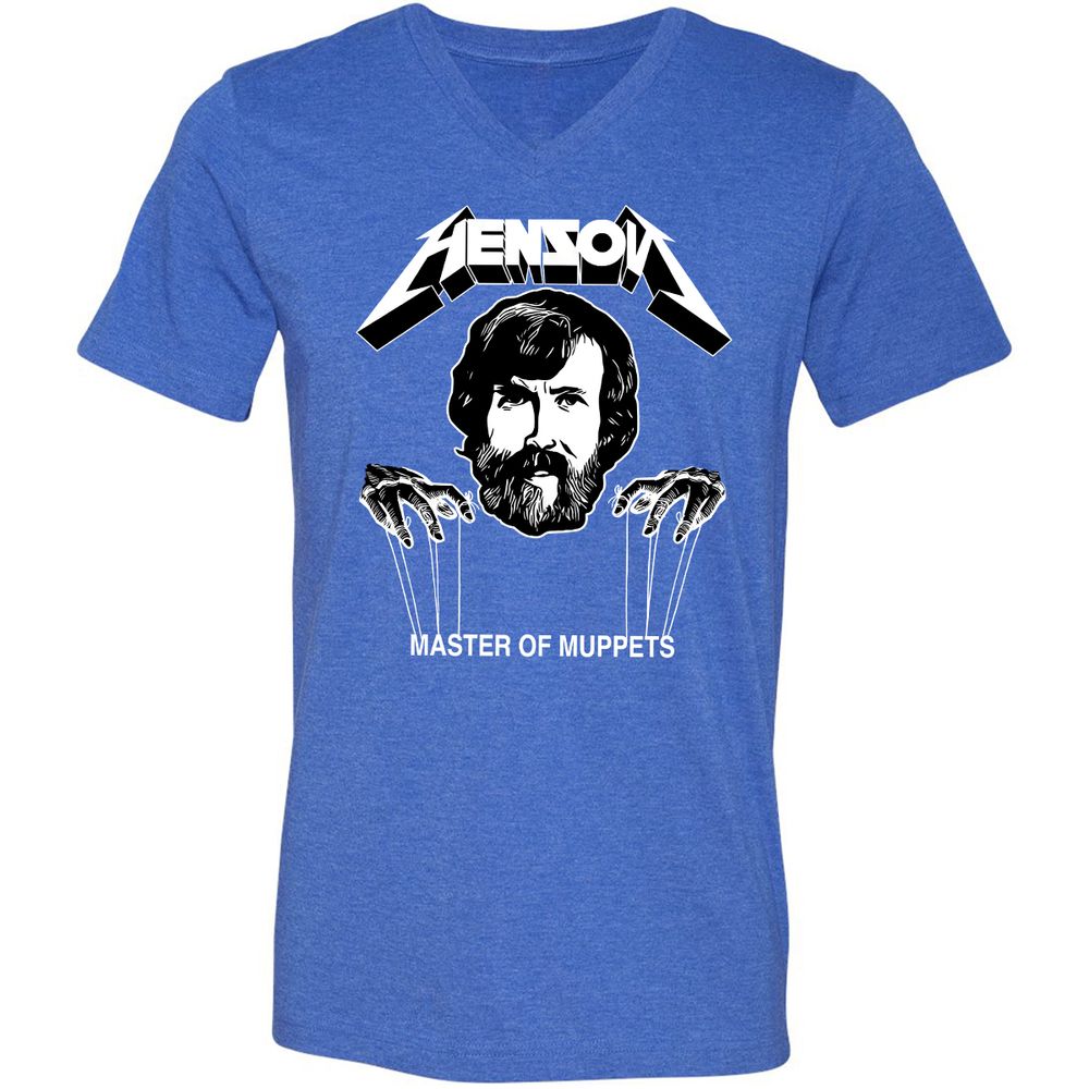 Unisex V-Neck T-Shirt - S5TXXMRJ - Heather True Royal - 14