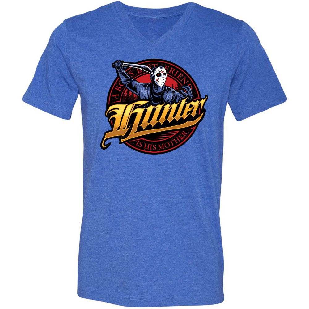 Unisex V-Neck T-Shirt - VP31ZNWY - Heather True Royal - 14