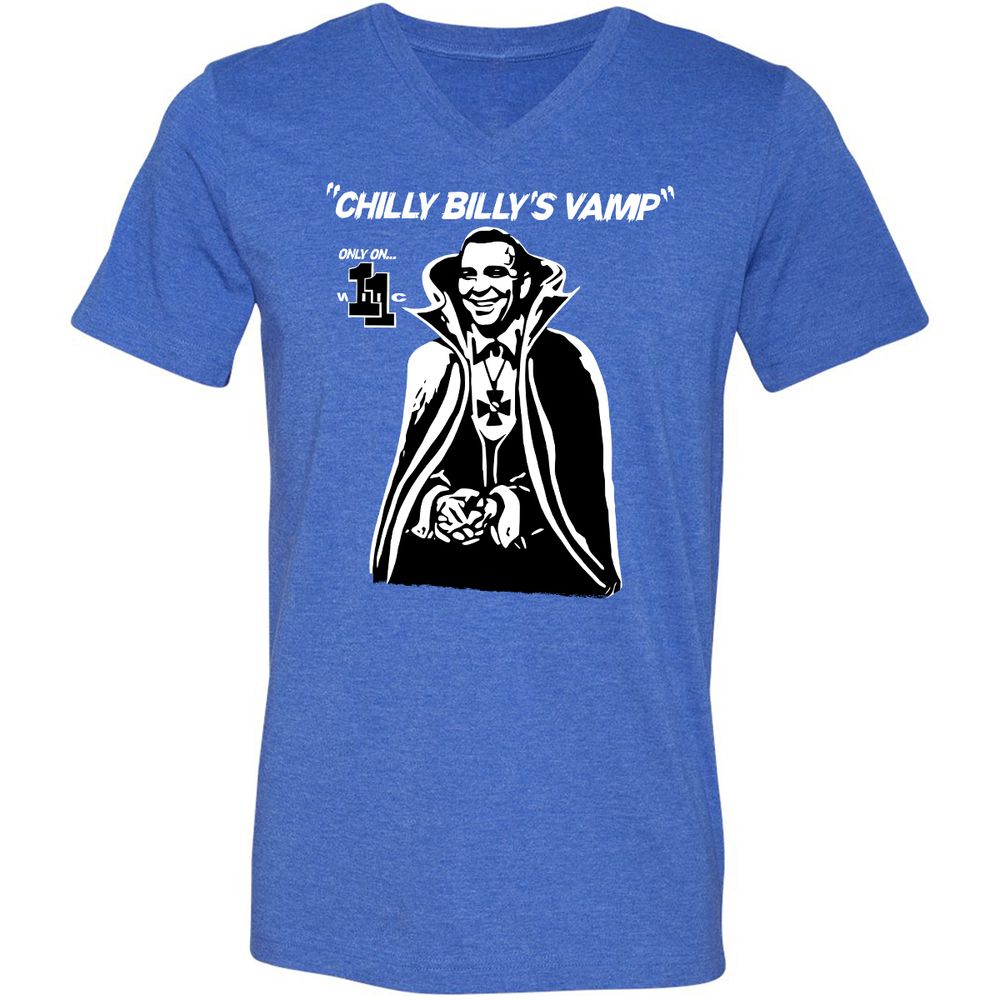 Unisex V-Neck T-Shirt - BL22T6U6 - Heather True Royal - 14