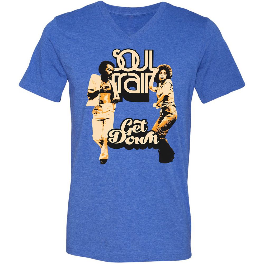 Unisex V-Neck T-Shirt - WBGZV889 - Heather True Royal - 14