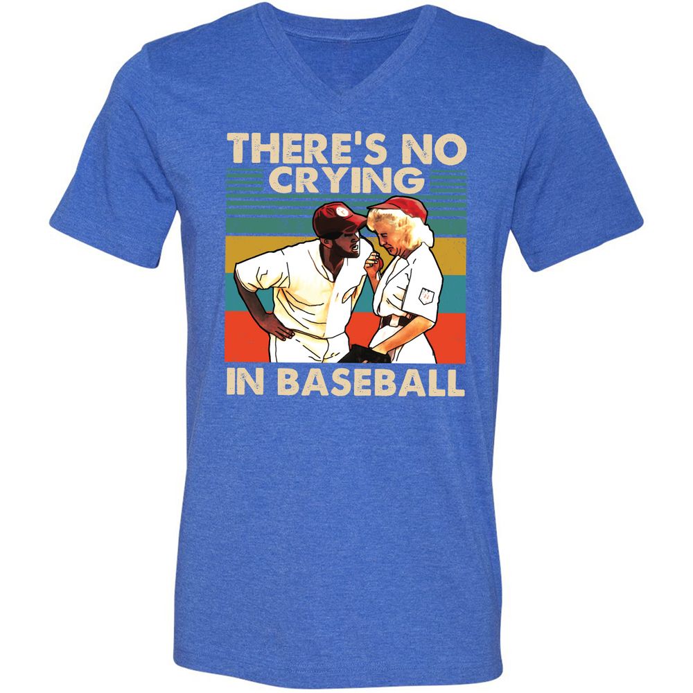 Unisex V-Neck T-Shirt - 476UPHL3 - Heather True Royal - 14