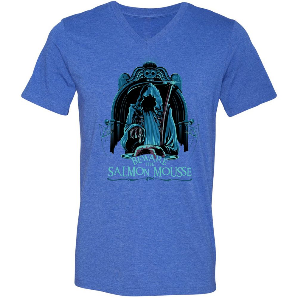 Unisex V-Neck T-Shirt - 87RCCKQN - Heather True Royal - 14