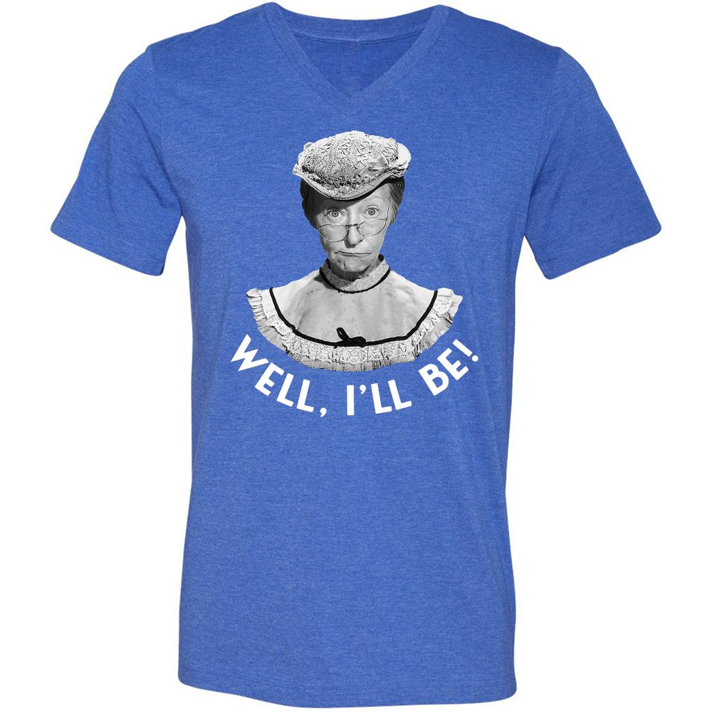 Unisex V-Neck T-Shirt - KS76C2NG - Heather True Royal - 14