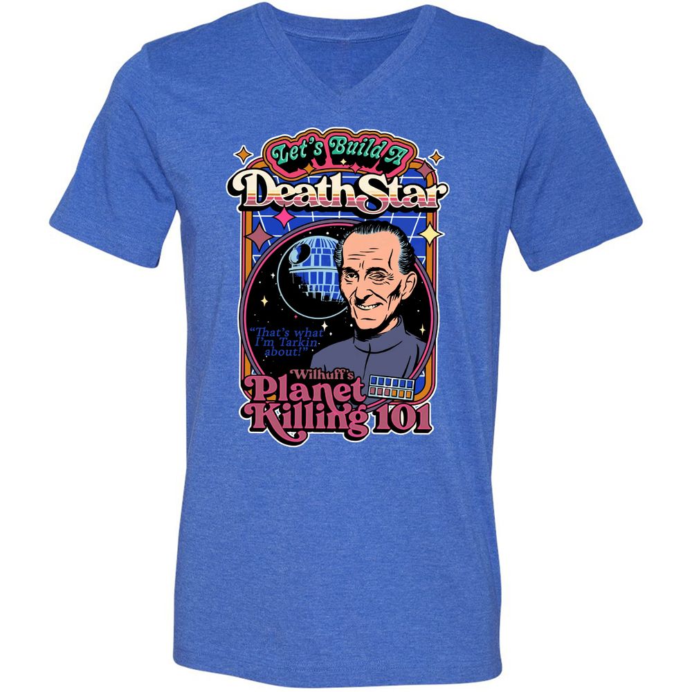 Unisex V-Neck T-Shirt - J1694VJK - Heather True Royal - 14