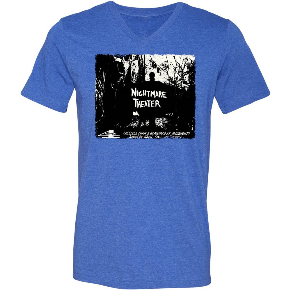 Unisex V-Neck T-Shirt - TNEXB49M - Heather True Royal - 14