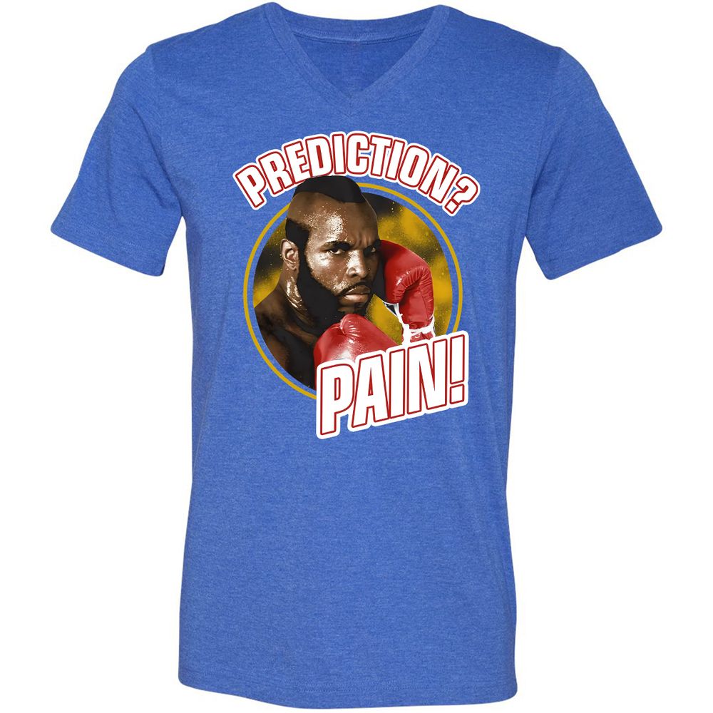 Unisex V-Neck T-Shirt - CCSXLU9P - Heather True Royal - 14
