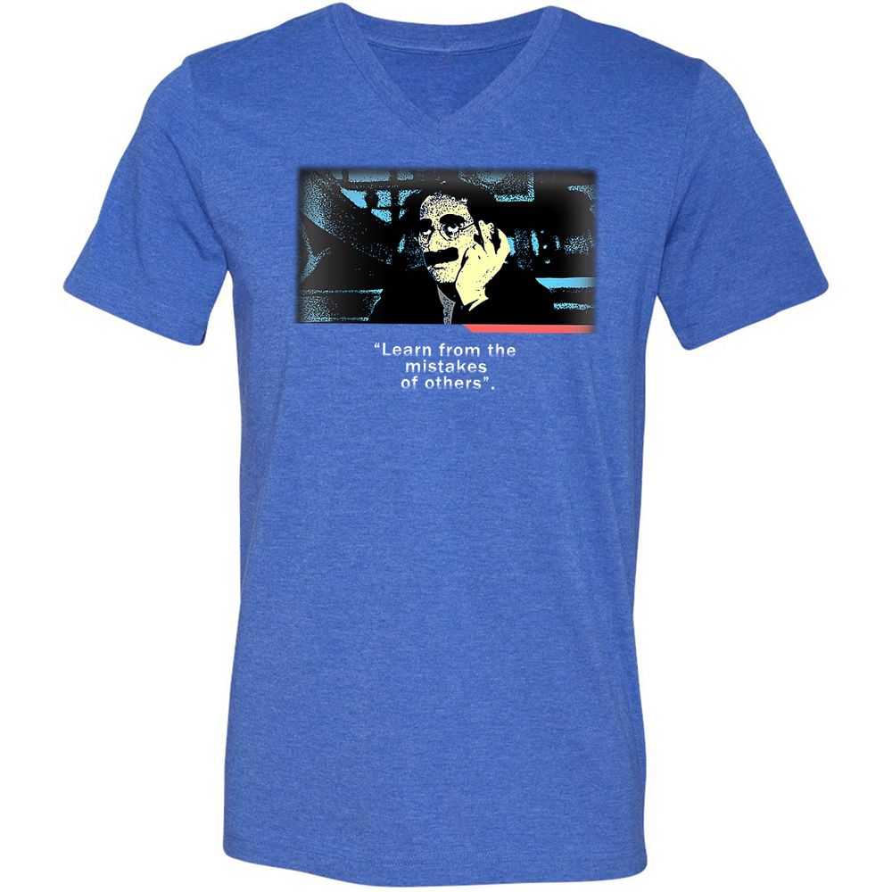 Unisex V-Neck T-Shirt - XW3481BG - Heather True Royal - 14