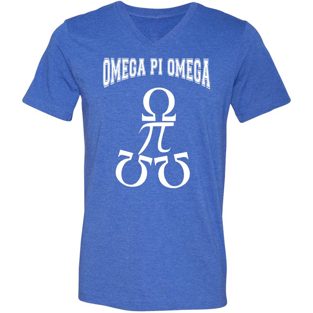 Unisex V-Neck T-Shirt - MTV8D1KS - Heather True Royal - 14