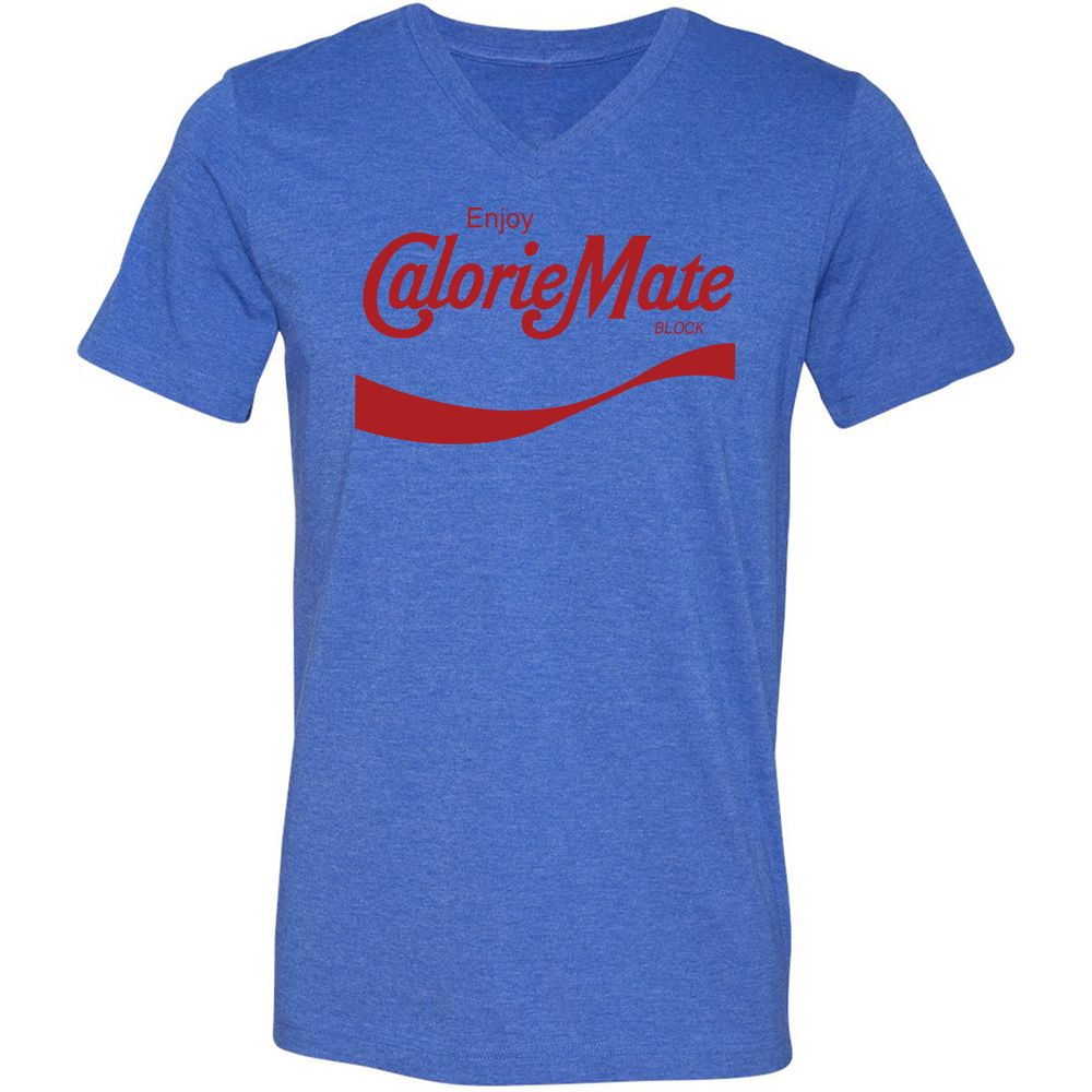Unisex V-Neck T-Shirt - XZZ325EH - Heather True Royal - 14