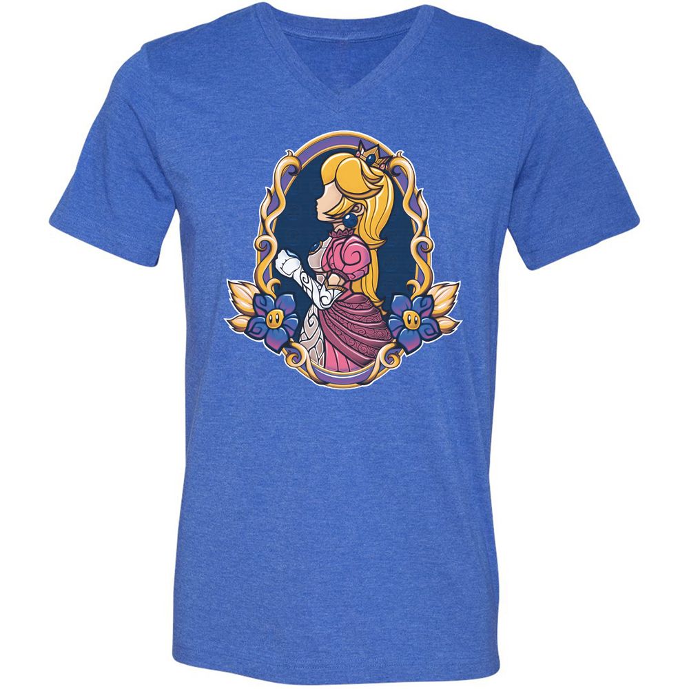 Unisex V-Neck T-Shirt - 82VMLP3Y - Heather True Royal - 14