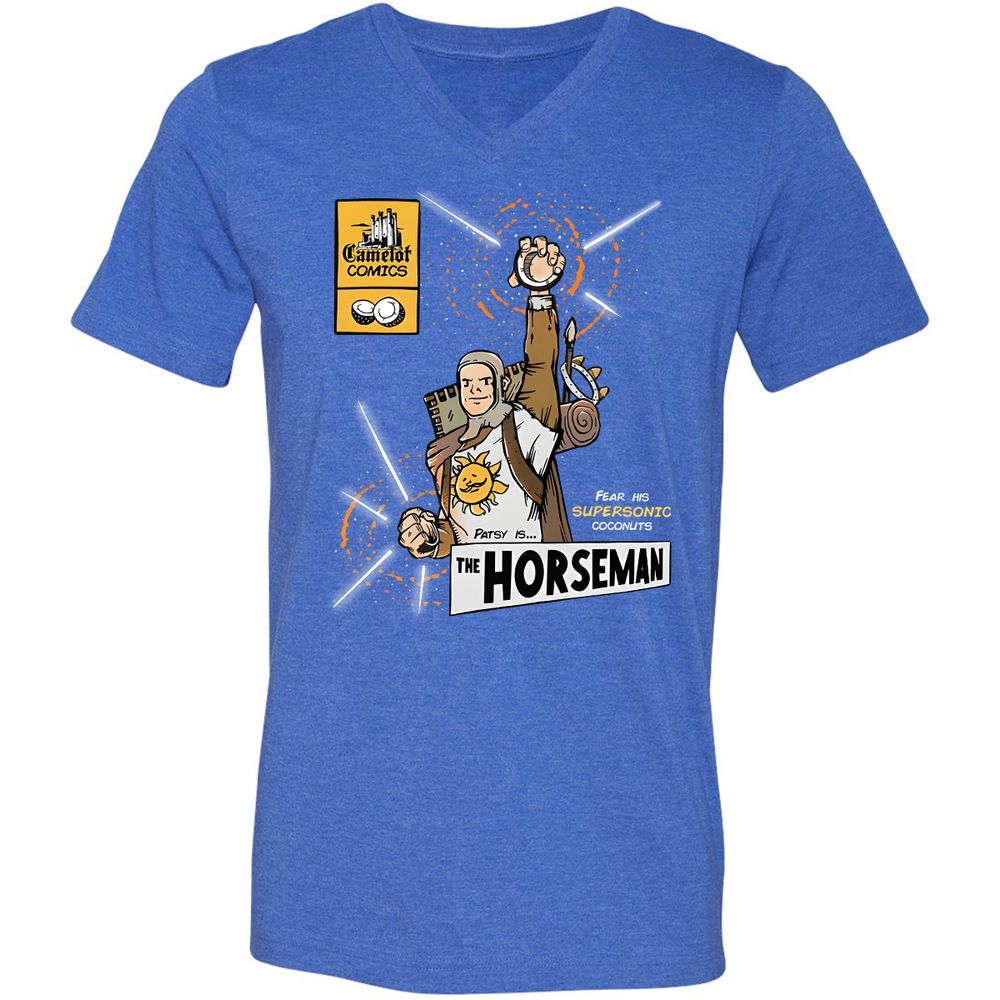 Unisex V-Neck T-Shirt - RZKMY2K8 - Heather True Royal - 14