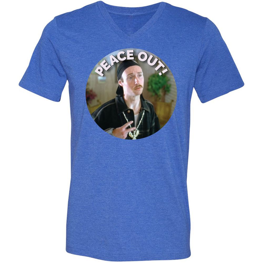 Unisex V-Neck T-Shirt - UNNGUHVA - Heather True Royal - 14