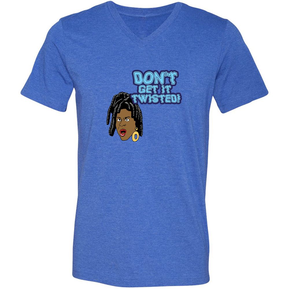 Unisex V-Neck T-Shirt - VMEH94UD - Heather True Royal - 14