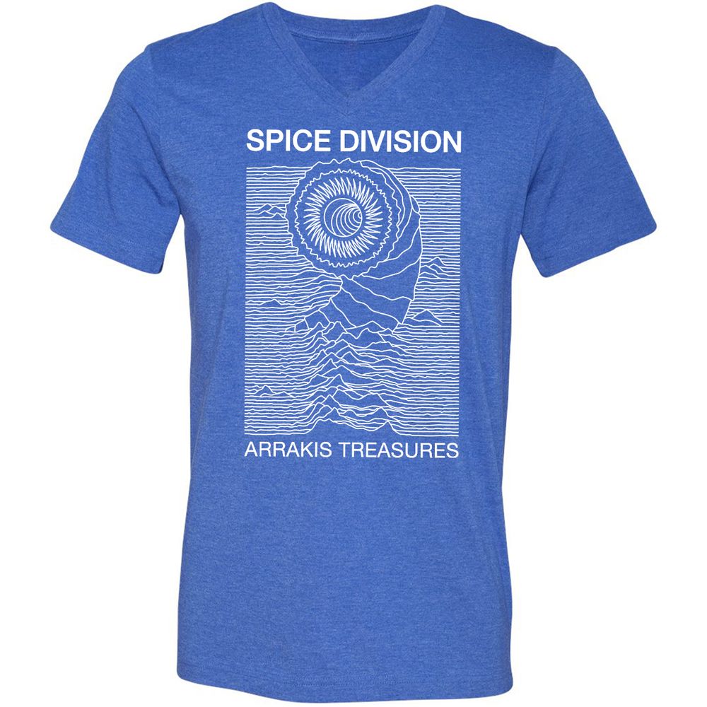 Unisex V-Neck T-Shirt - FXX3377Z - Heather True Royal - 14