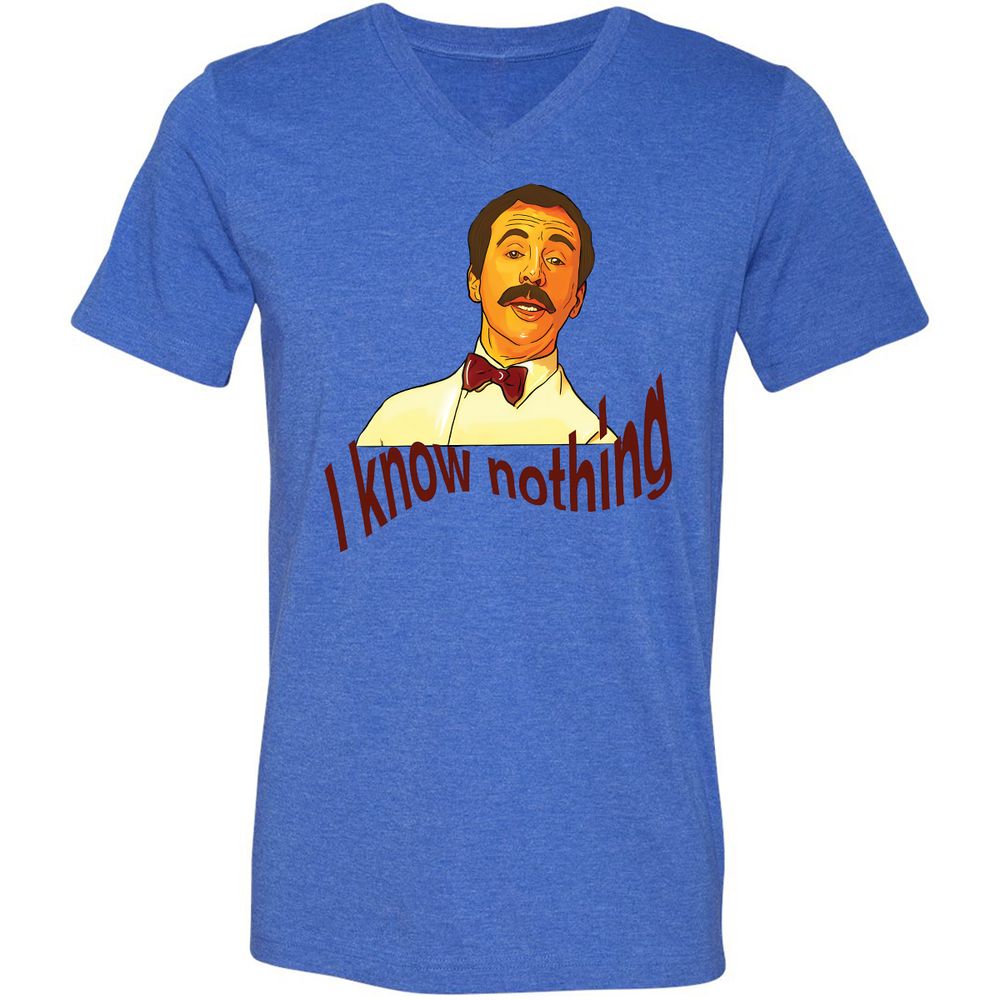 Unisex V-Neck T-Shirt - 5XT7LGE1 - Heather True Royal - 14