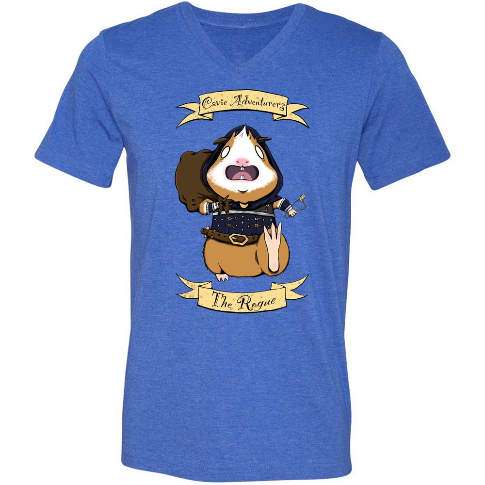 Unisex V-Neck T-Shirt - S34W3N3N - Heather True Royal - 14