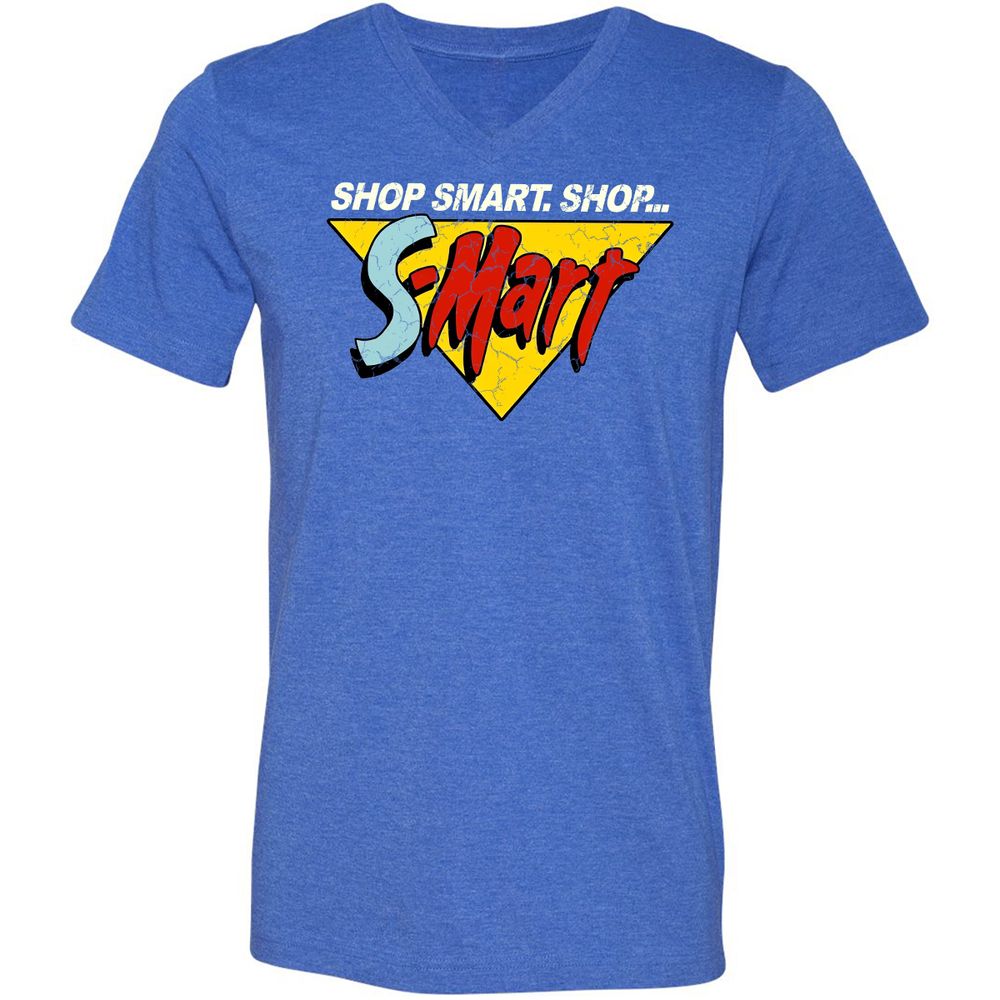 Unisex V-Neck T-Shirt - R8K31SNJ - Heather True Royal - 14