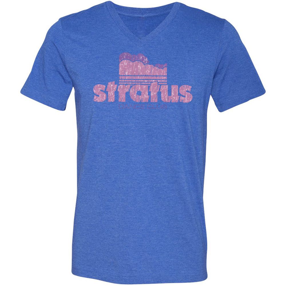 Unisex V-Neck T-Shirt - 8HDRFAG9 - Heather True Royal - 14