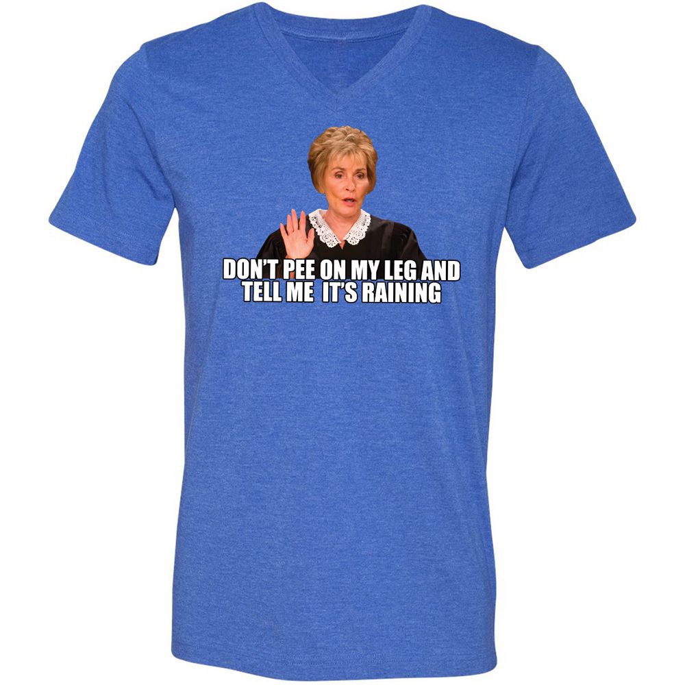 Unisex V-Neck T-Shirt - 6XZAXBCS - Heather True Royal - 14